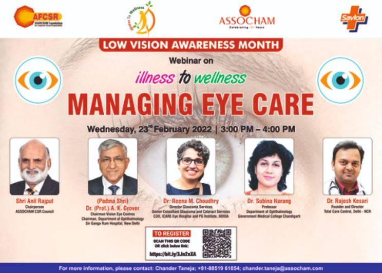 Webinar on “Managing Eye Care”