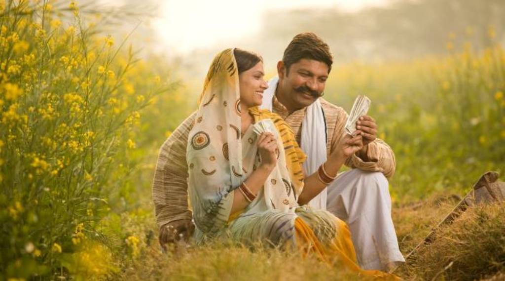 A Farmer with his wife