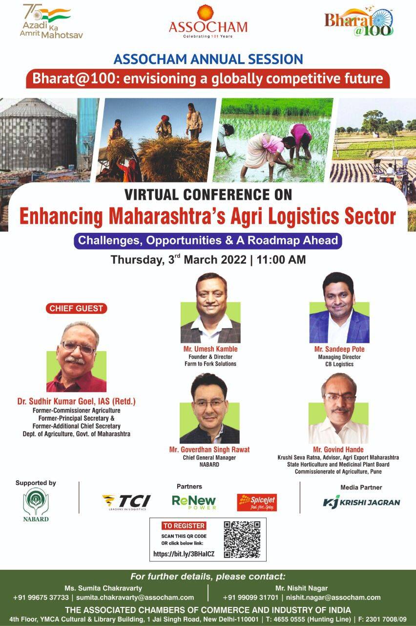 Virtual Conference on Enhancing Maharashtra’s Agri Logistics Sector