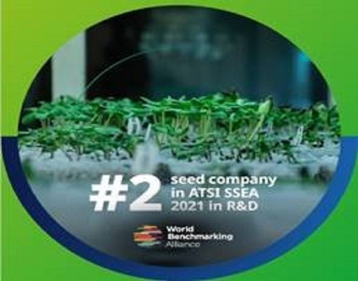 Advanta Seeds ranked 2nd out of 31 companies in The second South and South-East Asia (SSEA) Index