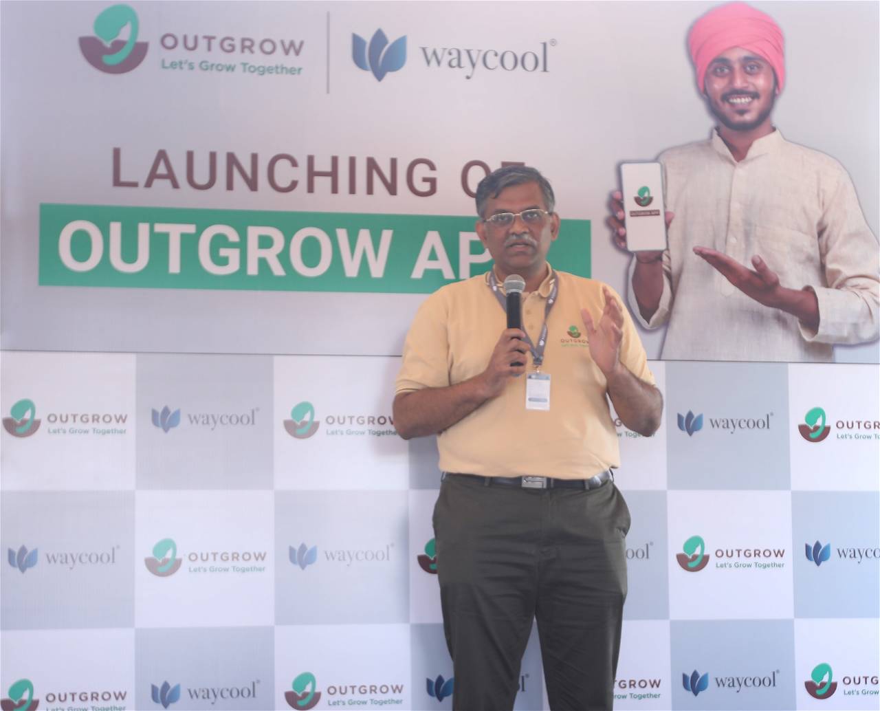 Mr. Karthik Jayaraman, MD, WayCool Foods on the launch of Outgrow app launch