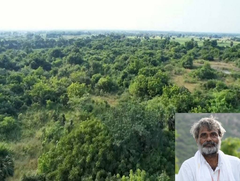 Dusharla Satyanarayan With His Self-Grown Forest