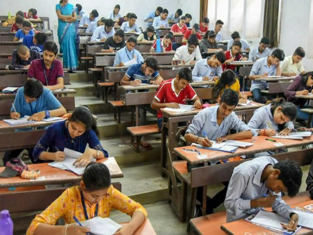 Students preparing for competitive exams