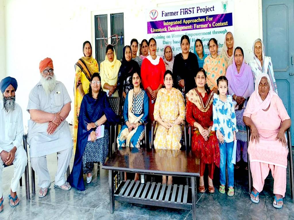 GADVASU Organized training under farmers first project