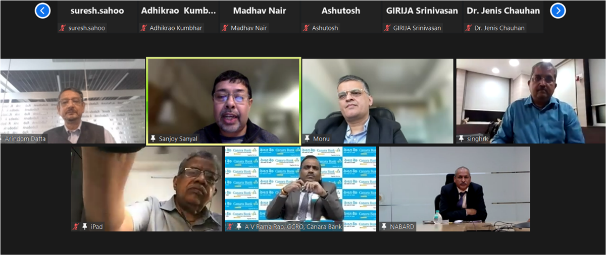 Screenshots of Dialogue Series on “Challenges & Opportunities in Managing Climate Risk & Adaptation”