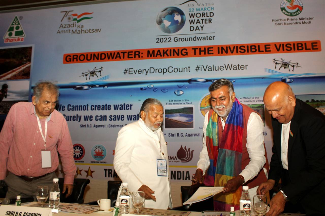 MoS Prahlad Patel at a function - ‘Groundwater- Making the invisible visible’- organized by Dhanuka Group