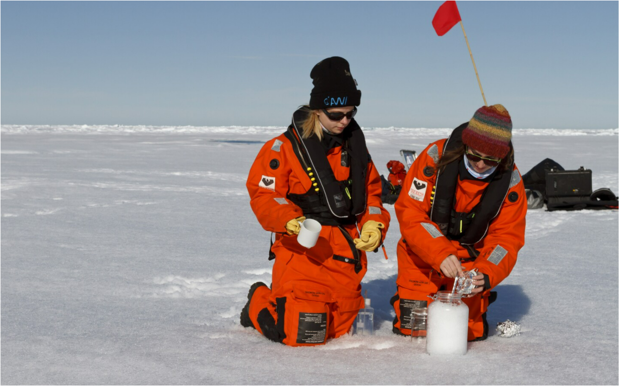 Researchers Collecting samples of Microplastics in Arctic (Pic Credit- Los Angeles Times)