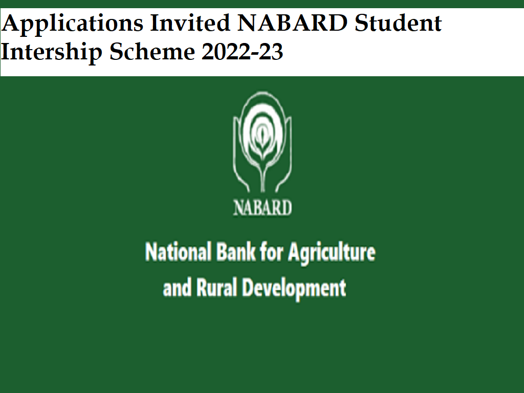 NABARD invites application for student intership