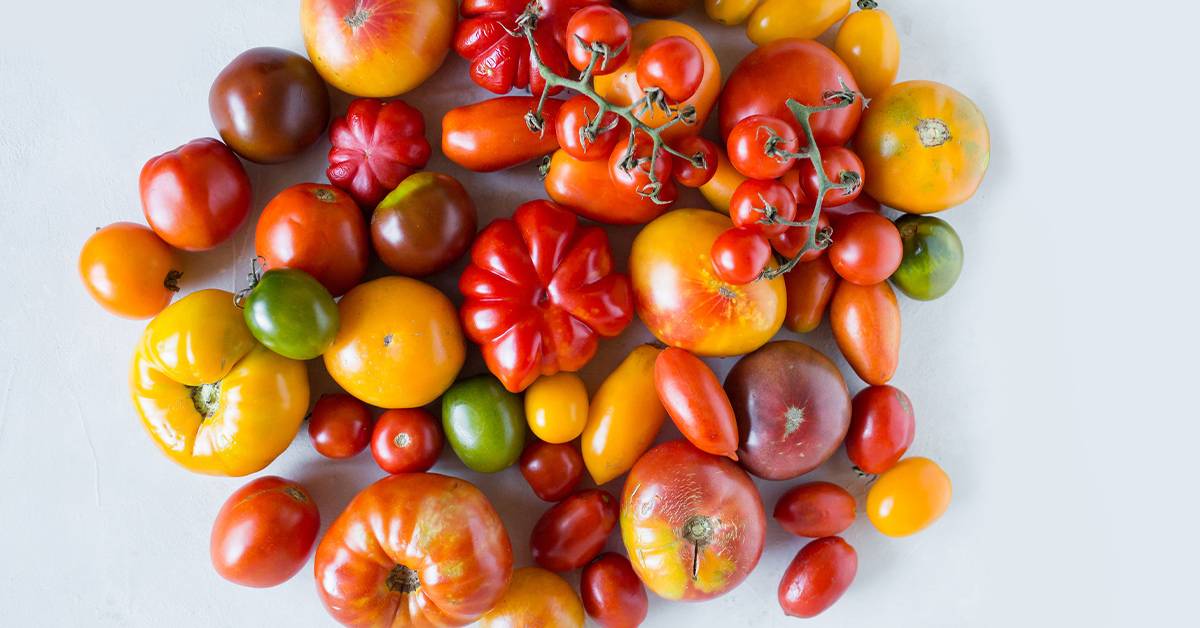 If you store tomatoes with the stem down, they will last longer.