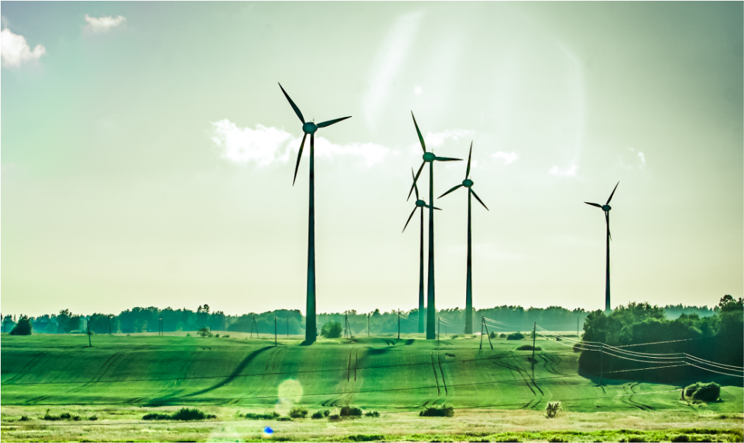 Wind Turbine in field