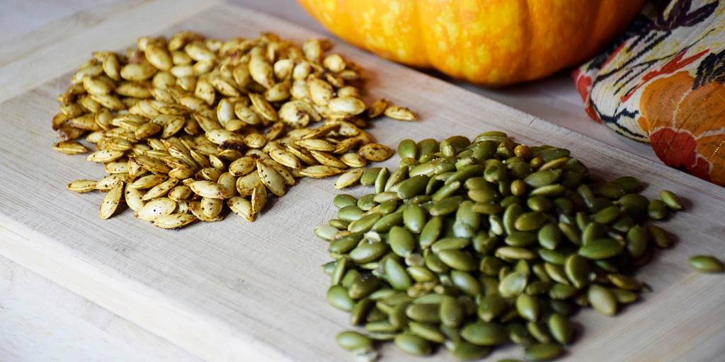 Pumpkin seeds are smaller in size, yet they're jam-packed with nutrients.