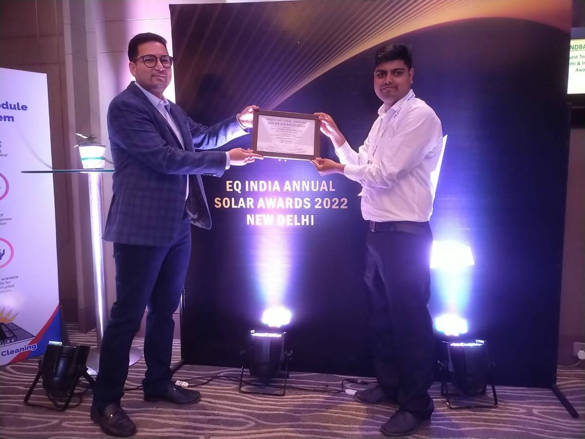 Gautam Solar Wins at EQ PV Invest Tech India 2022