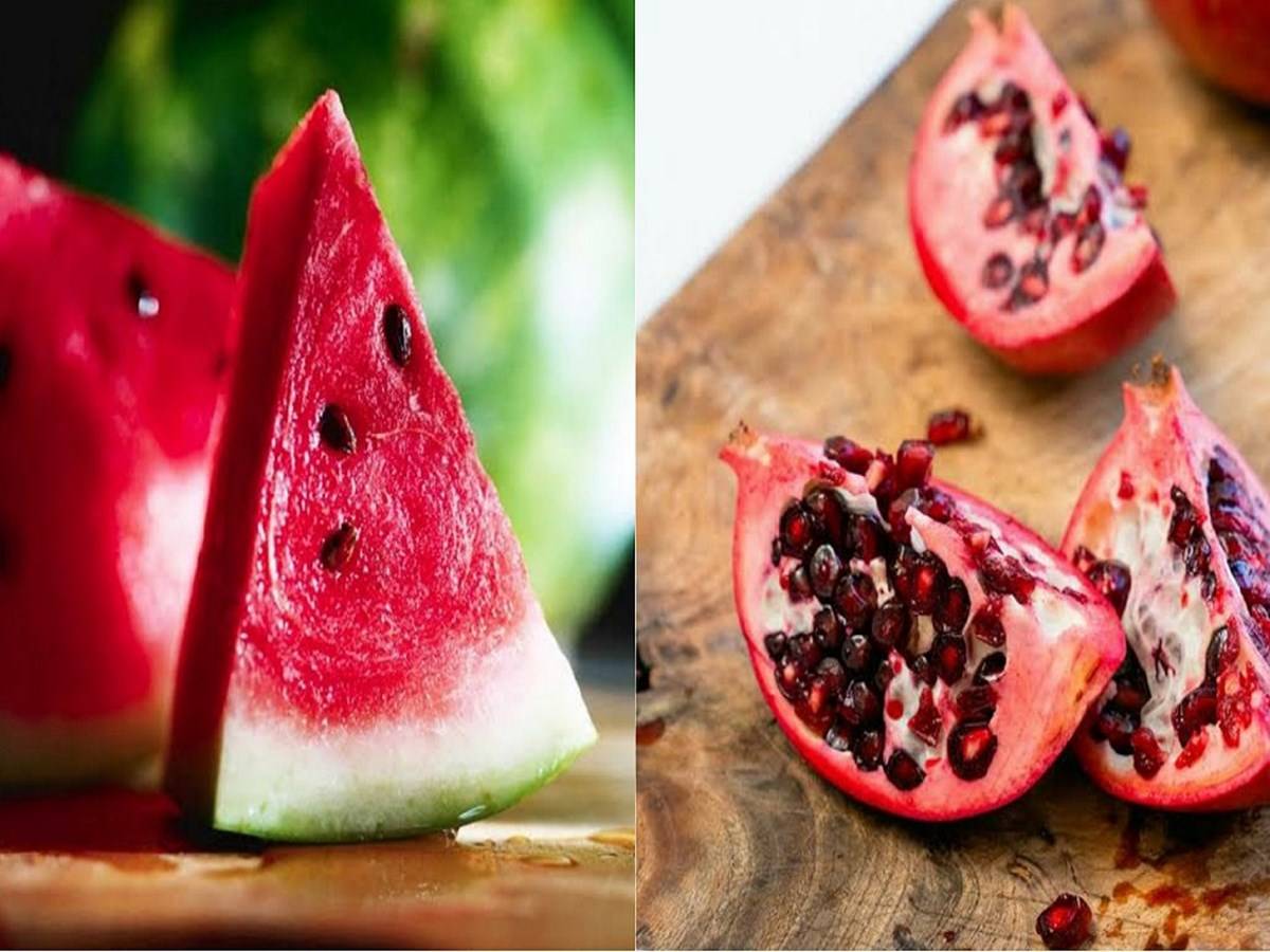 Watermelon & Pomegranate comparison