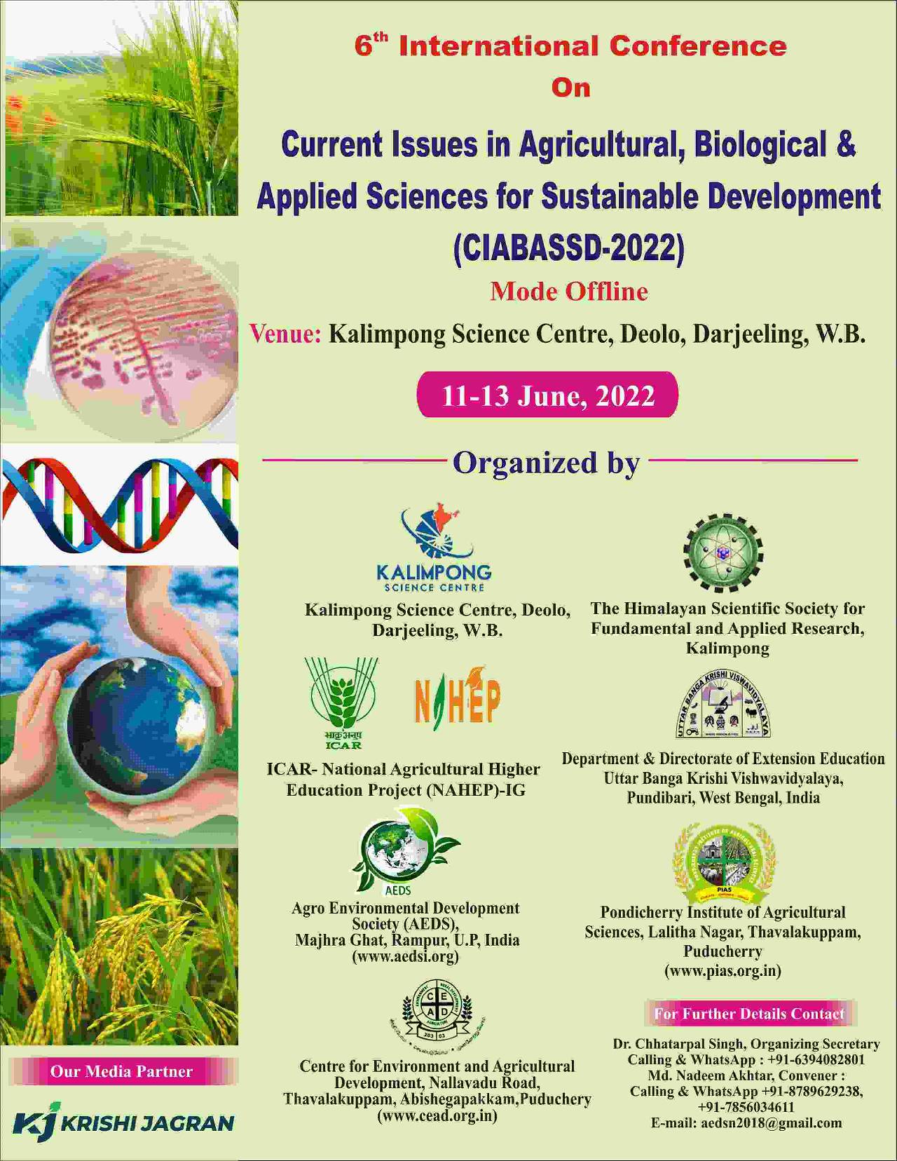 6th International Conf. on Current Issues in Agricultural, Biological & Applied Sciences for Sustainable Development