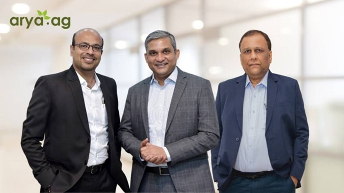 Anand Chandra, ED & Co-founder,  Arya.ag ; Prasanna Rao, MD & Co-founder, Arya.ag & D. Chattanathan, Co-founder, Arya.ag. (Left to Right)