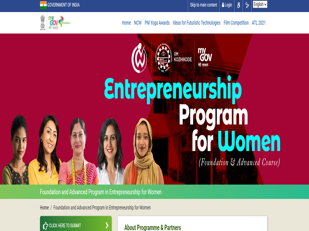 Special Programmes for women entrepreneurs