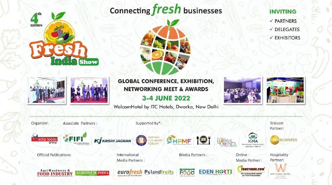 4th Fresh India Show 2022 to be Held on 3-4 June