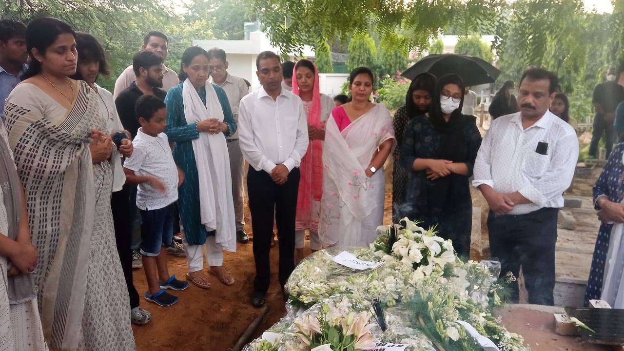 Last rites of Shri M. V. Cherian (Your life was a gift, your memory a treasure, and you will live on in our hearts forever!!)