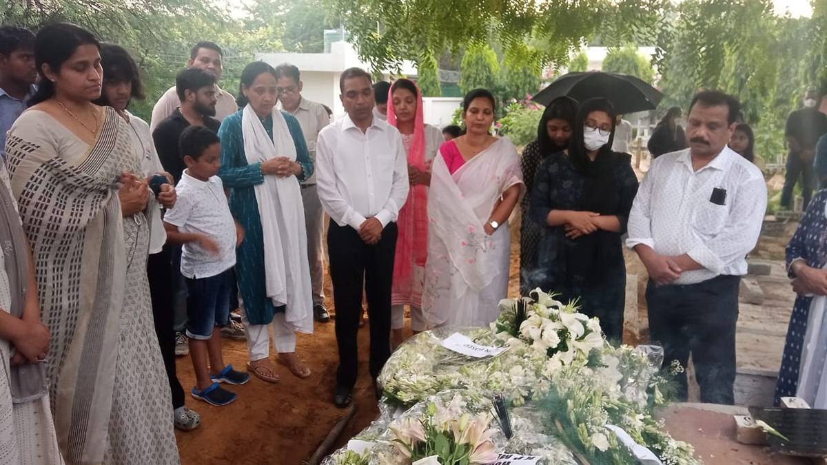 Last rites of Shri M. V. Cherian (Your life was a gift, your memory a treasure, and you will live on in our hearts forever!!)