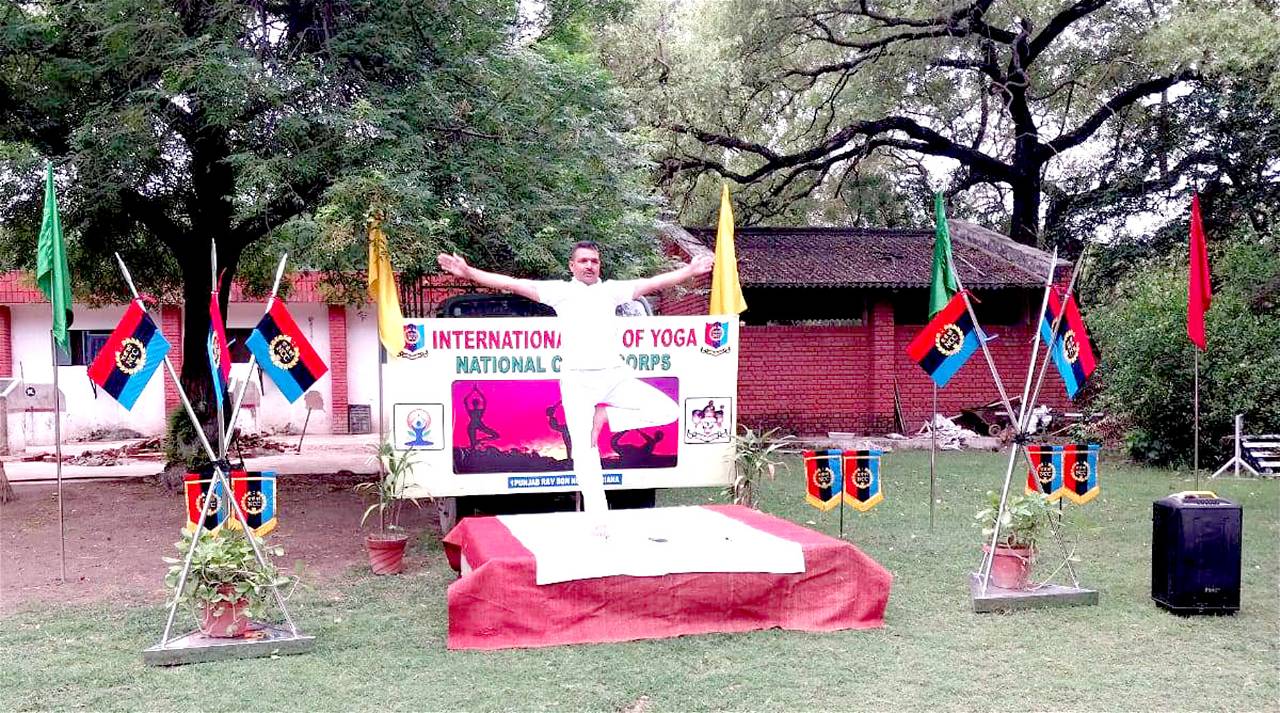 GADVASU NCC Cadets Celebrate International Yoga Day