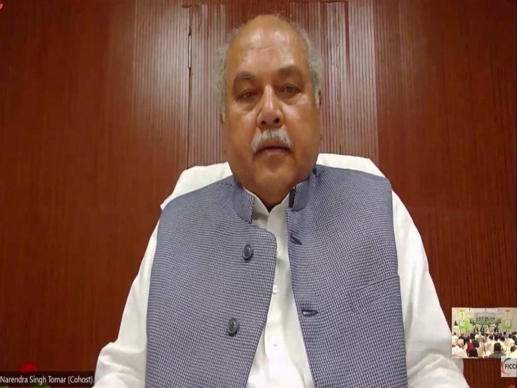 Minister of Agriculture and Farmers Welfare, Narendra Singh Tomar, virtually attended the conference