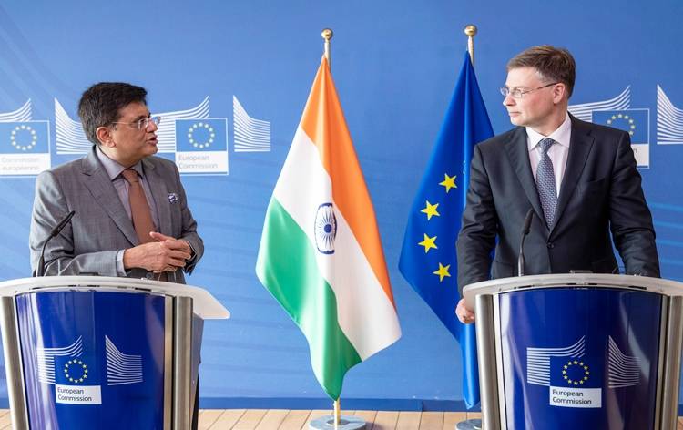 In 2021-22, India's merchandise exports to EU member countries were estimated to be around USD 65 billion, while imports totaled USD 51.4 billion.