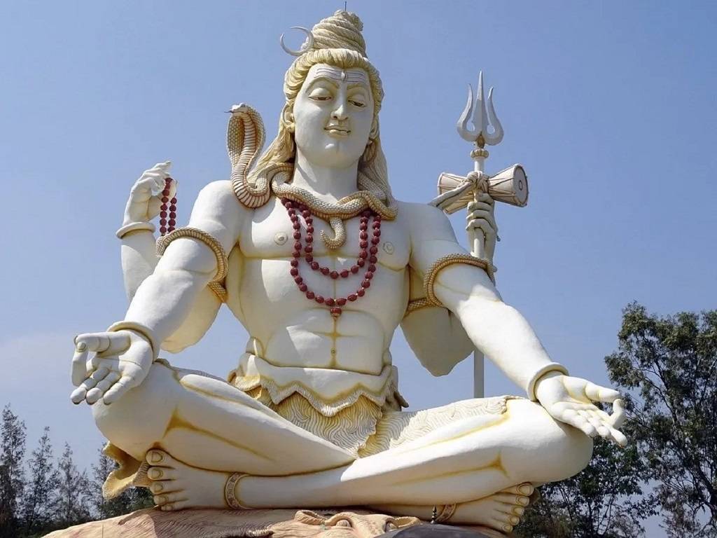 Lord Shiva did this to preserve the world by swallowing poison from the ocean.