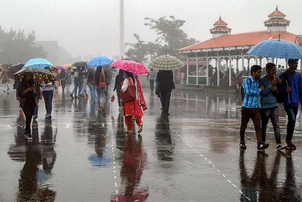 A Well-Marked Low-Pressure Area is present over the adjacent coastal regions of Saurashtra and Kutch, as well as the northeastern Arabian Sea.