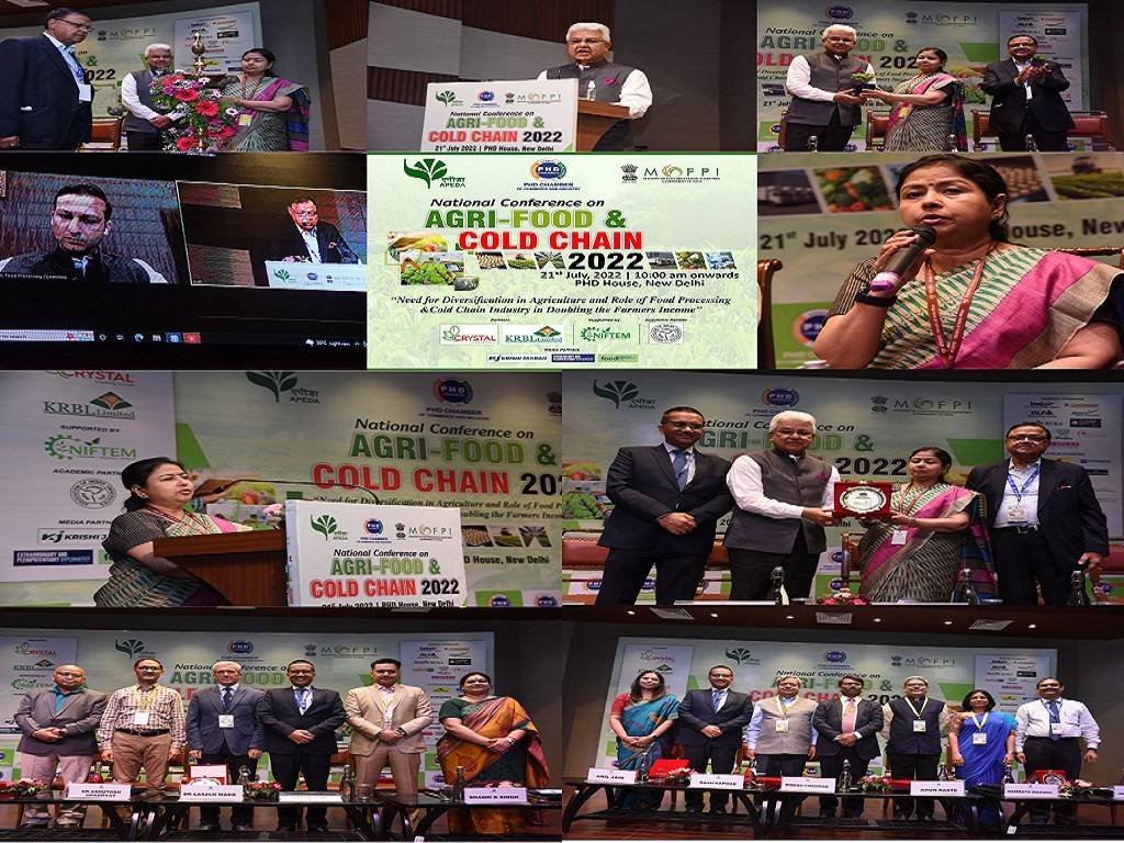 All the eminent personalities present at the National Conference on Agri, Food & Cold Chain 2022.