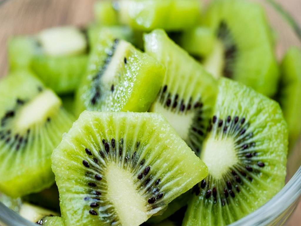 According to research, two kiwis give about 20% of the daily necessary amount of fiber