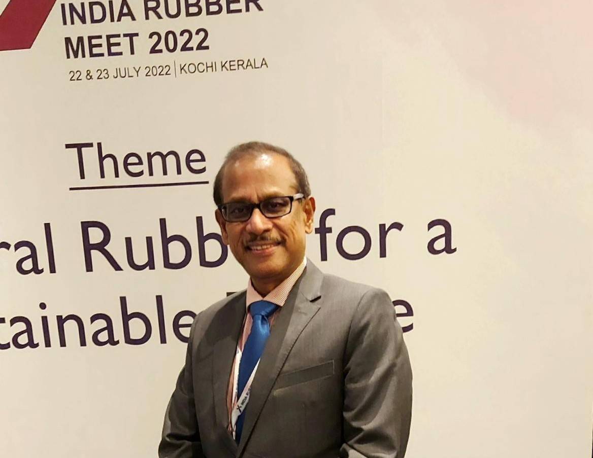 S Supramaniam, President of Malaysian Rubber Glove Manufacturers Association at India Rubber Meet 2022