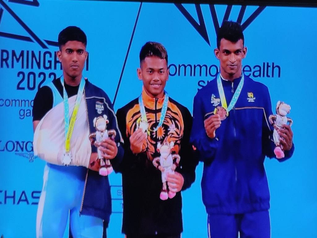 Sanket Sagar won a silver medal at Commonwealth Games 2022.