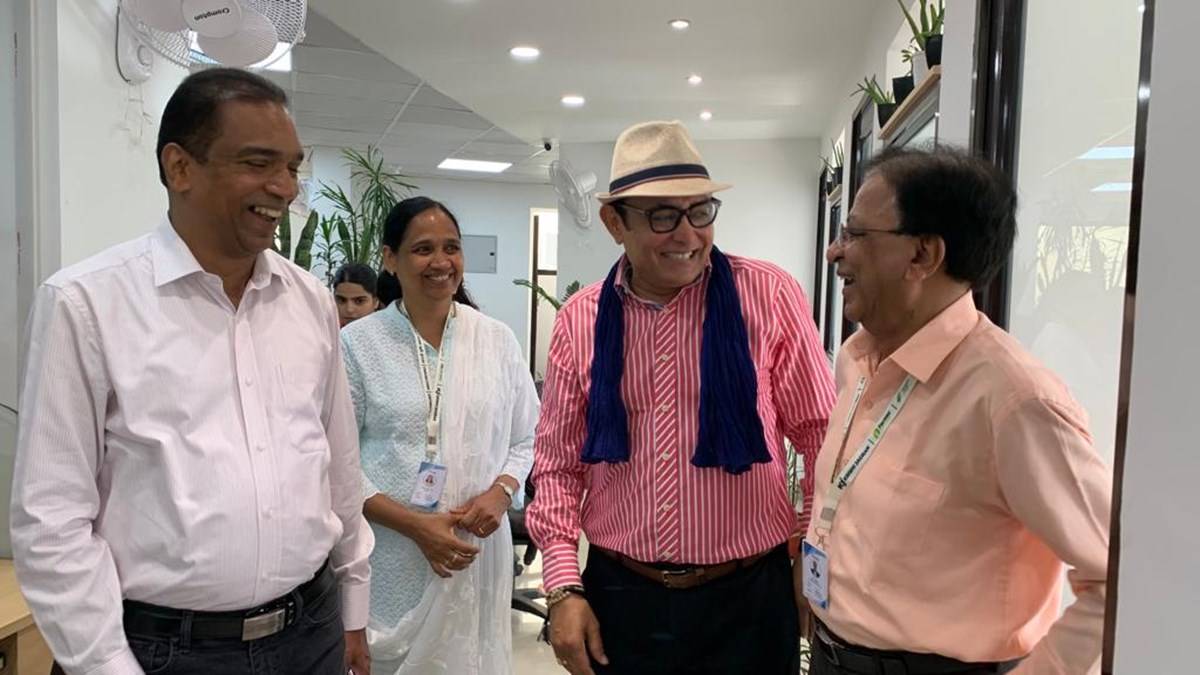 From left to right: M C Dominic, Editor in Chief, Krishi Jagran, Shiny Dominic, Director of Krishi Jagran, Roger Tripathi, CEO Of Global BioAg Linkages and P S Saini, Vice- President of Corporate Communication and PR at Krishi Jagran