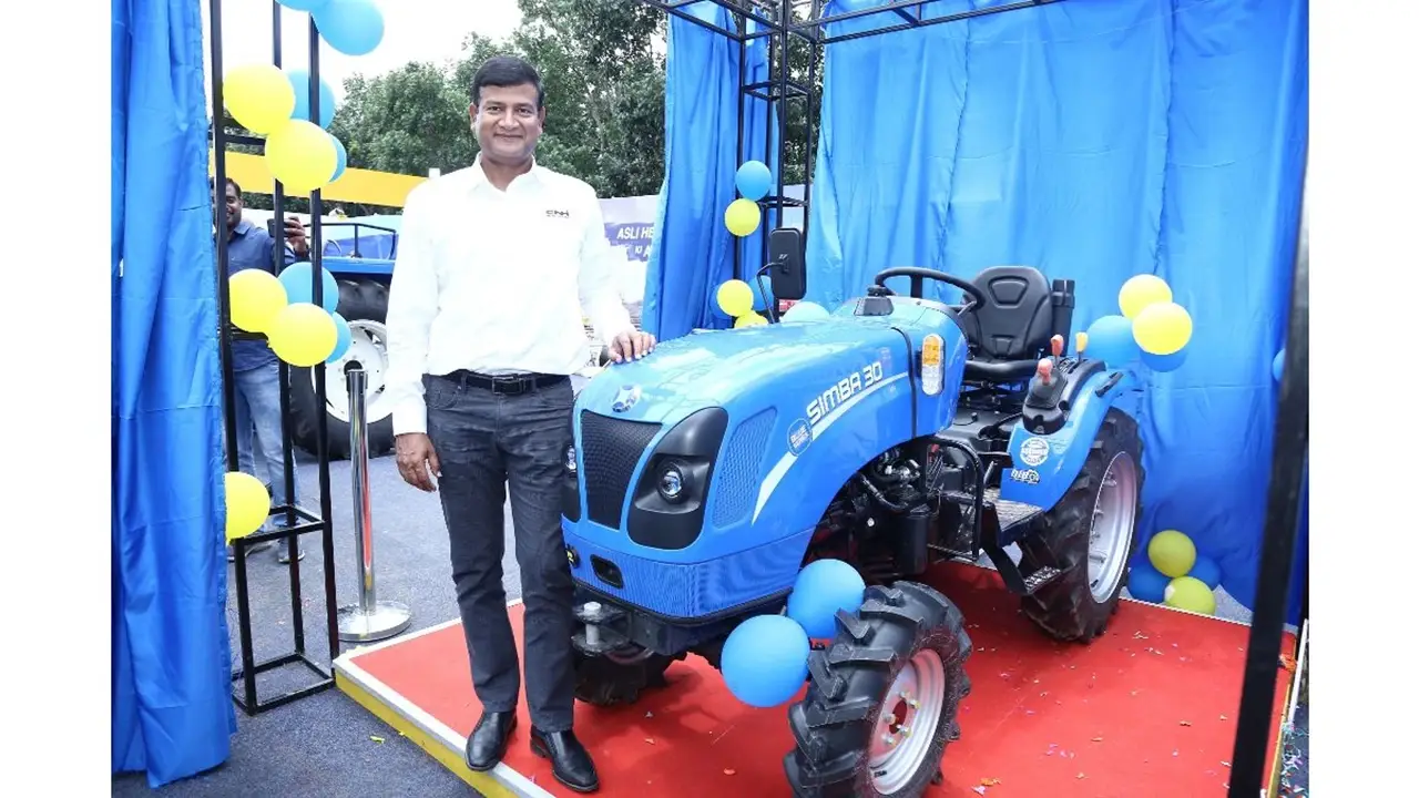 Raunak Varma, MD, CNH Industrial (India) Pvt Ltd at the launch of New Holland Agriculture’s compact tractor Blue Series SIMBA on Thursday