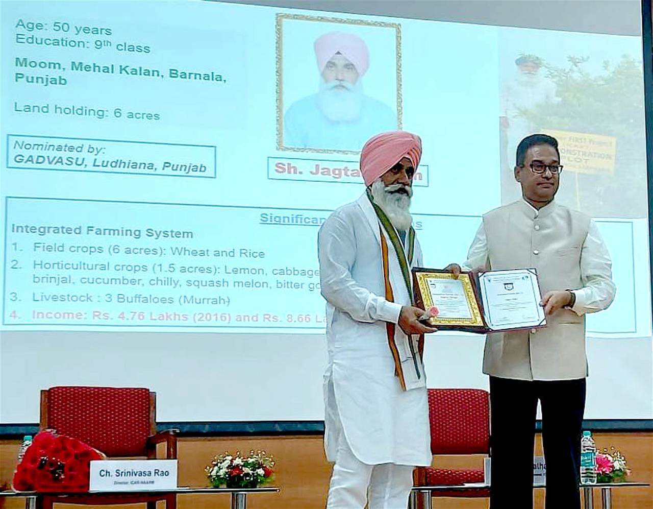 S. Jagtar Singh of village-Moom, is the beneficiary farmer and associated with Guru Angad Dev Veterinary and Animal Sciences University, Ludhiana under Farmer FIRST Project