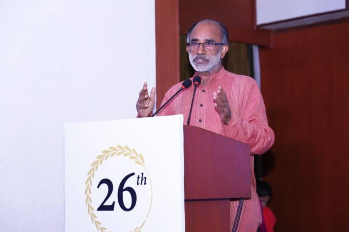 Chief Guest Alphons Kannanthanam, former IAS and Union Minister of State for Culture and Tourism
