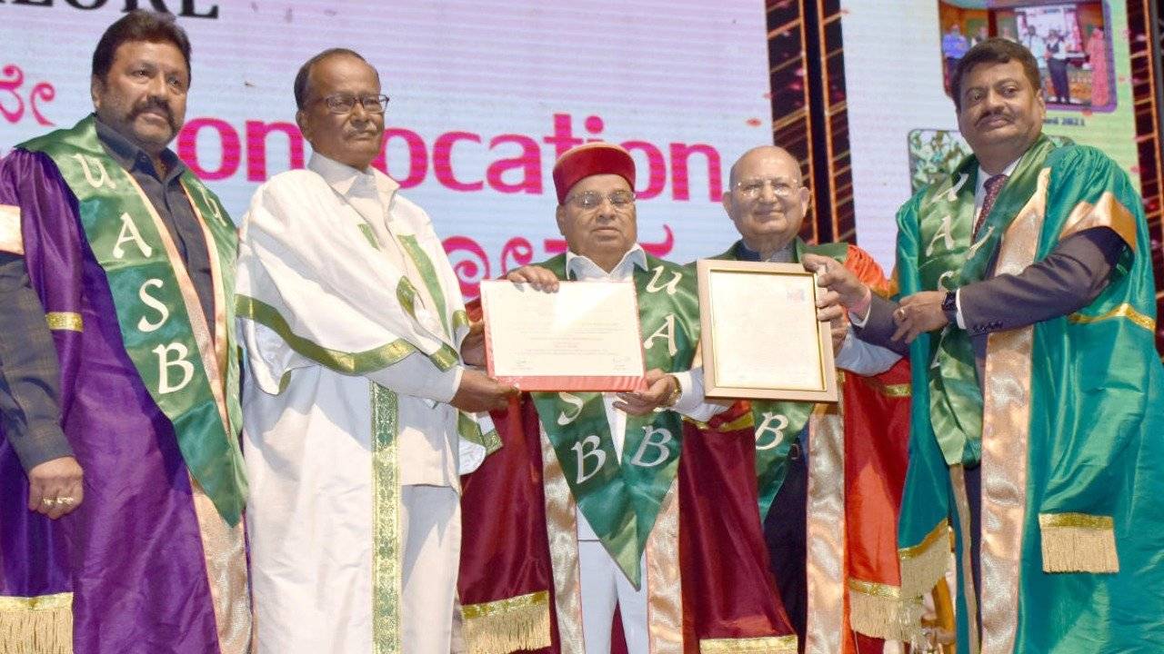 UAS Conferred an Honorary Doctorate to a 79-yr-Old Farmer