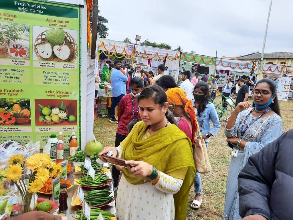 The Krishi Mela, intended to promote agriculture and related activities, includes abundant space for livestock display.