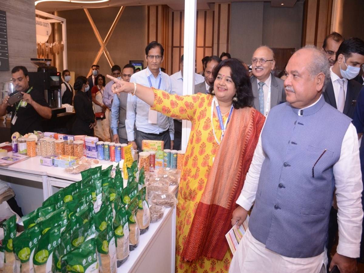 Union Minister for Agriculture & Farmers Welfare Narendra Singh Tomar (Pic courtesy - AgriGoI Twitter)