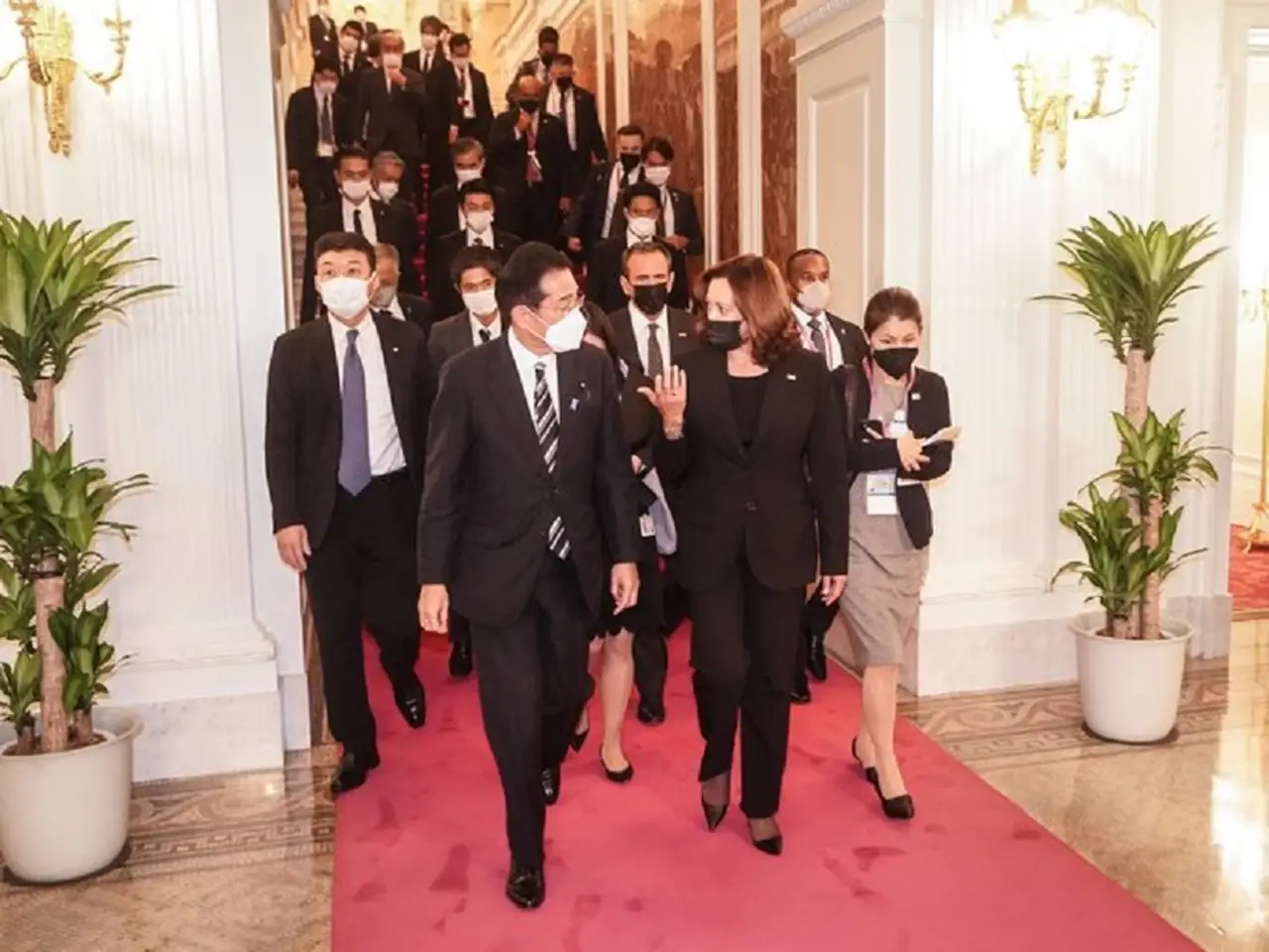 Kamala Harris, Vice President of the United States with Japanese Prime Minister Fumio Kishida