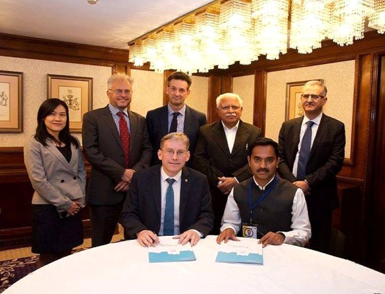 MoU Signing ceremony between officials of University of Birmingham & Haryana Govt