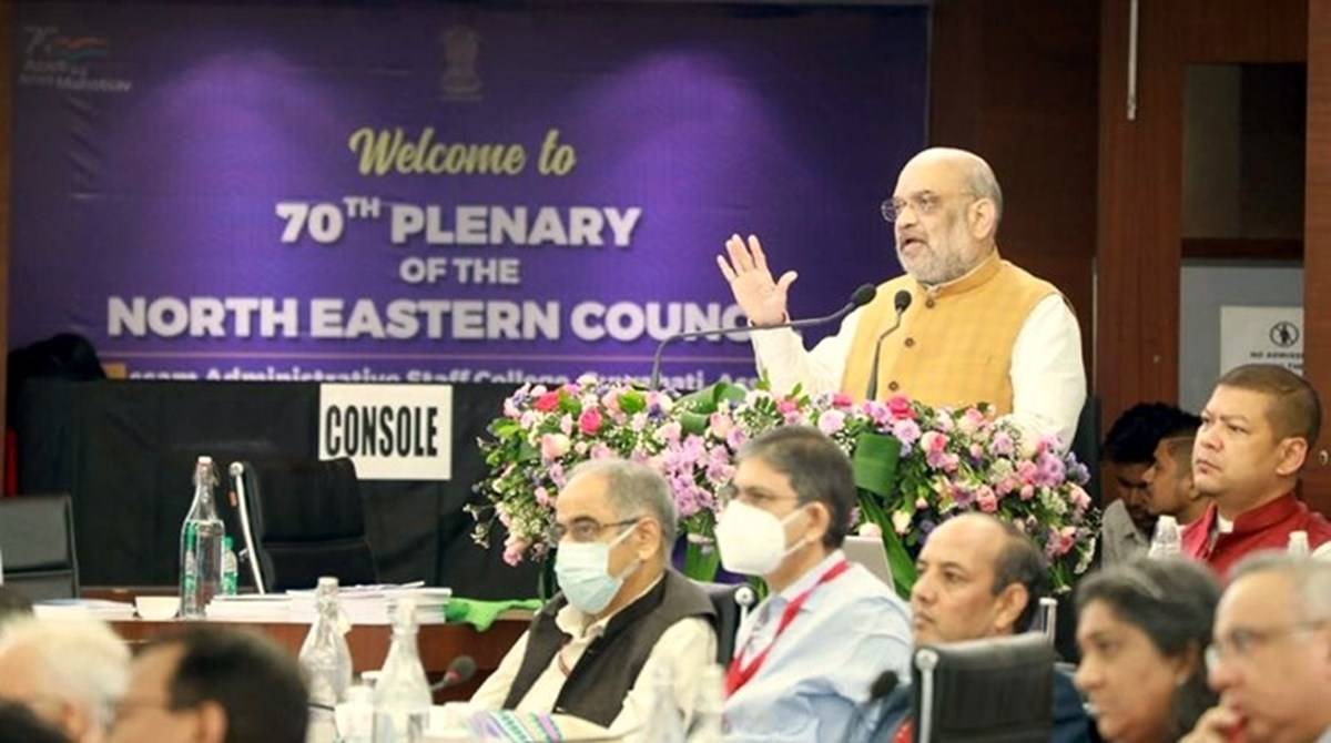 Amit Shah, Cooperation Minister at 70th plenary session of the North Eastern Council (NEC)