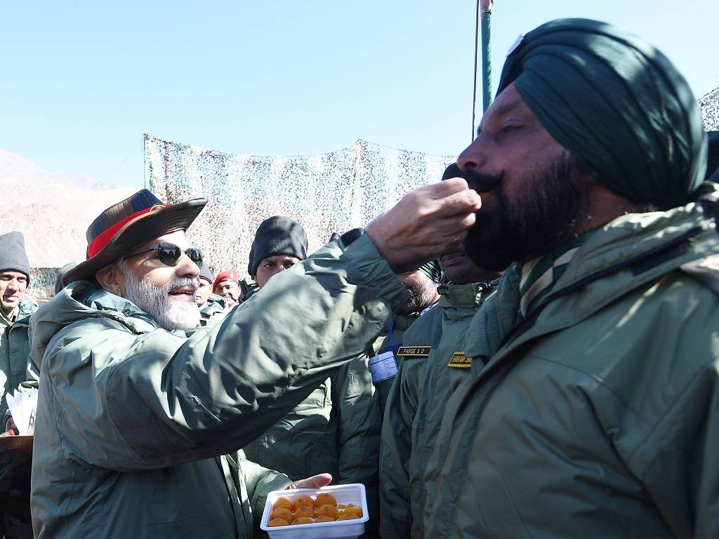 Prime Minister Narendra Modi was in Kargil to spend Diwali with our jawans.