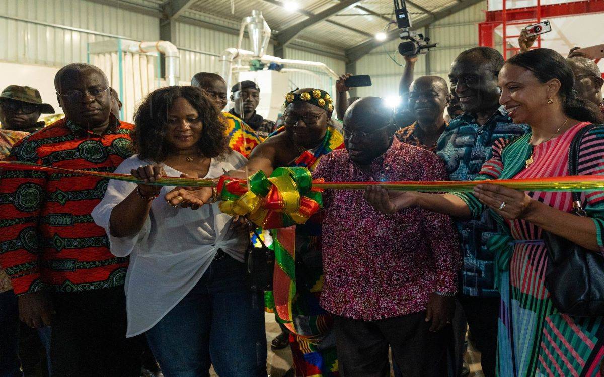 Nana Addo Dankwa Akufo-Addo, President of Africa at Maize Processing Facility in Sekyere-Central District