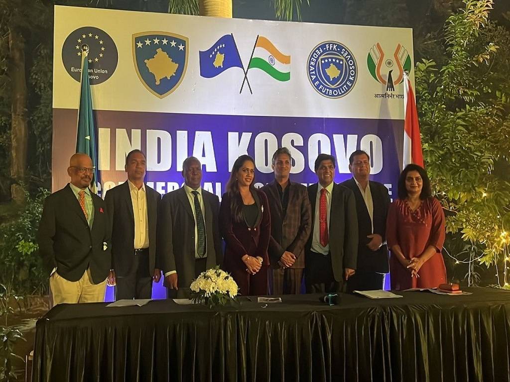 Various dignitaries marked their presence at the opening ceremony of  India Kosova Commercial-Economic Office