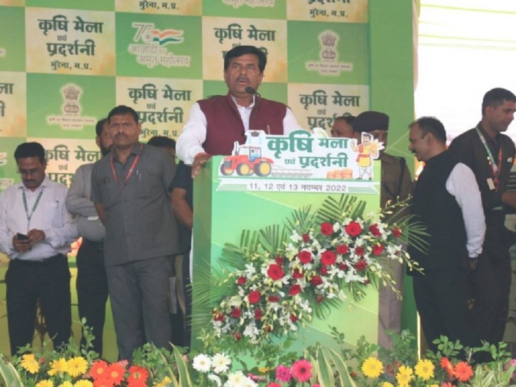 Bharat Singh Kushwaha at the Agri fair