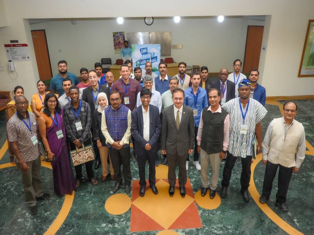 Participants from different parts of the globe attending the training session on Mitigating climate change while harnessing renewable energy.