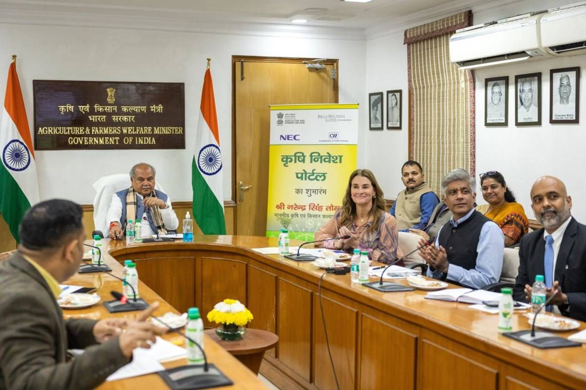 Melinda French Gates held a meeting with Narendra Singh Tomar, Union Minister of Agriculture and Farmers Welfare in New Delhi