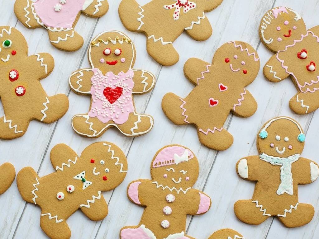 Gingerbread is a type of cookie or cake that is flavored with ginger, cinnamon, nutmeg, and other spices.