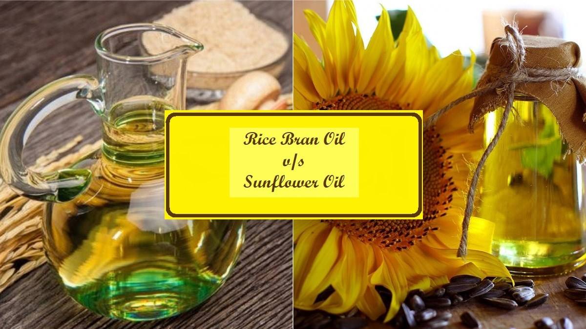 Rice Bran Oil & Sunflower Oil both are good edible oil options for cooking purposes